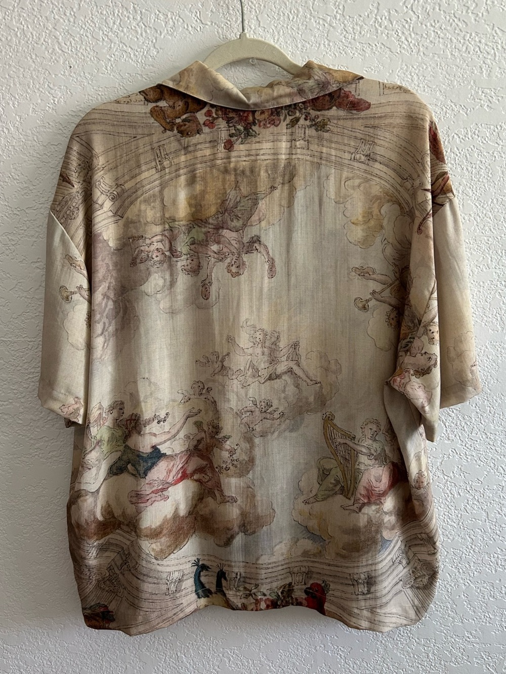 PacSun x THE MET Art Museum Deliverance Muriel Art Button Up Short Sleeve Shirt - Picture 4 of 7